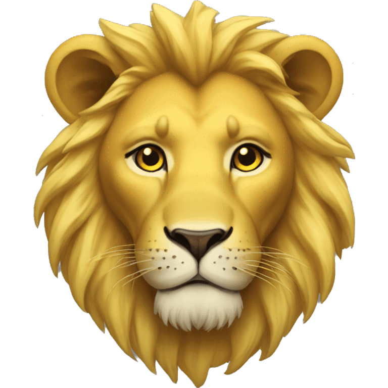 Lion with yellow heart emoji