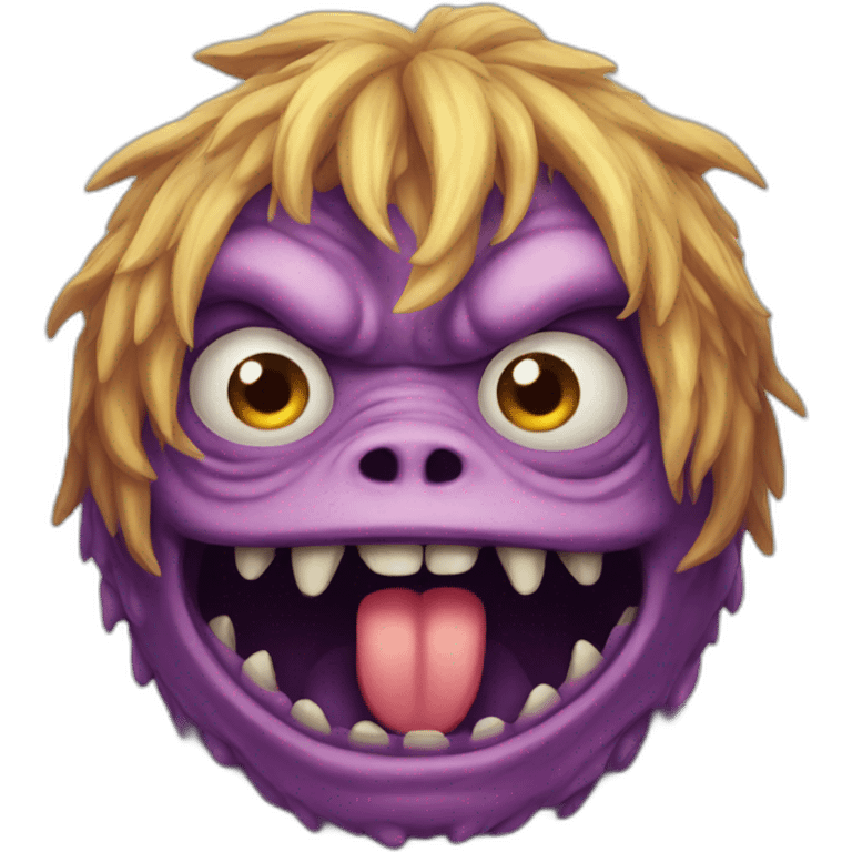 Ugly monster emoji