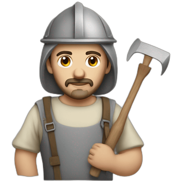 medieval architect with tools emoji