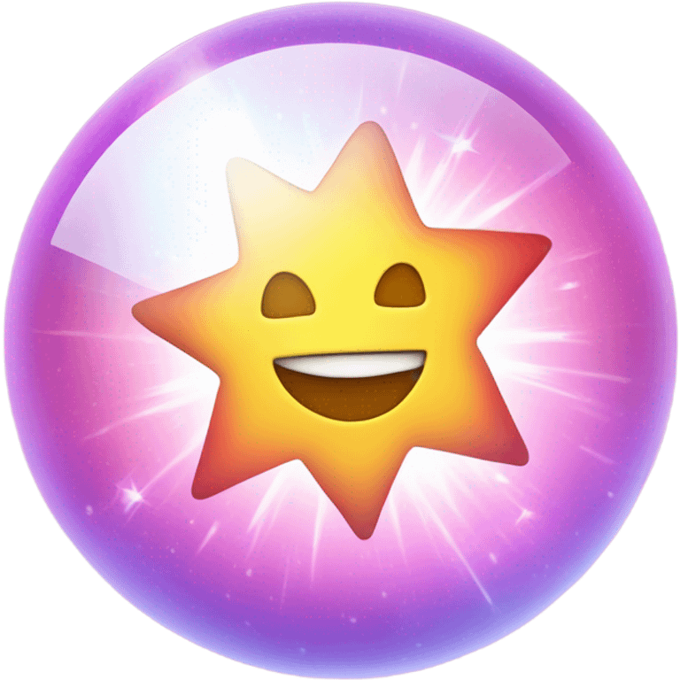 astral projection star inside a ball emoji