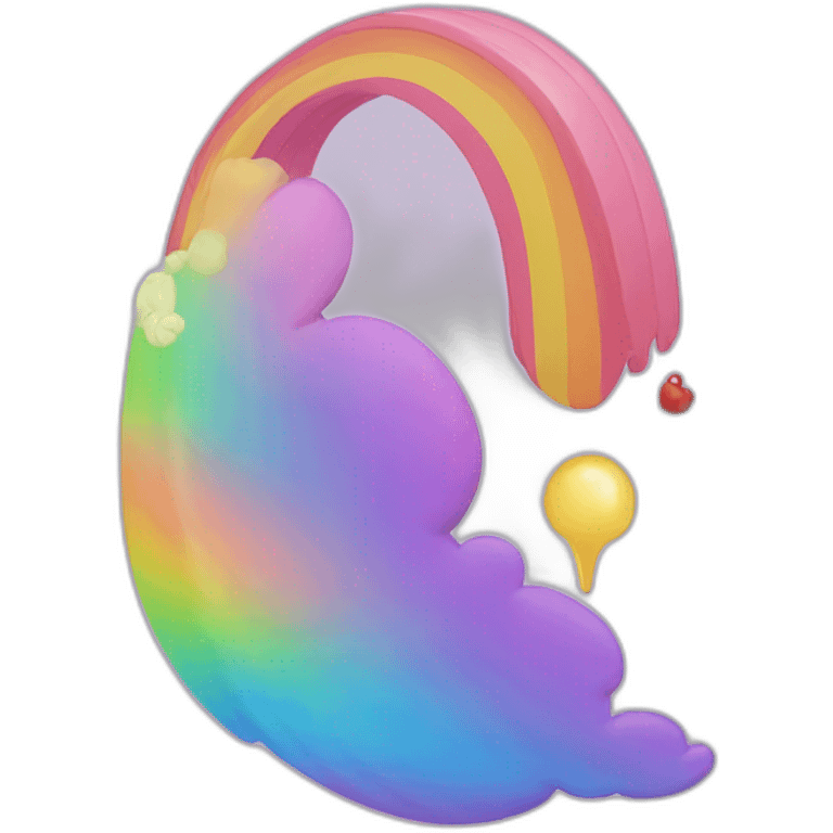 Coeur arc en ciel emoji