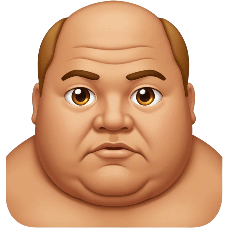 fat guy emoji