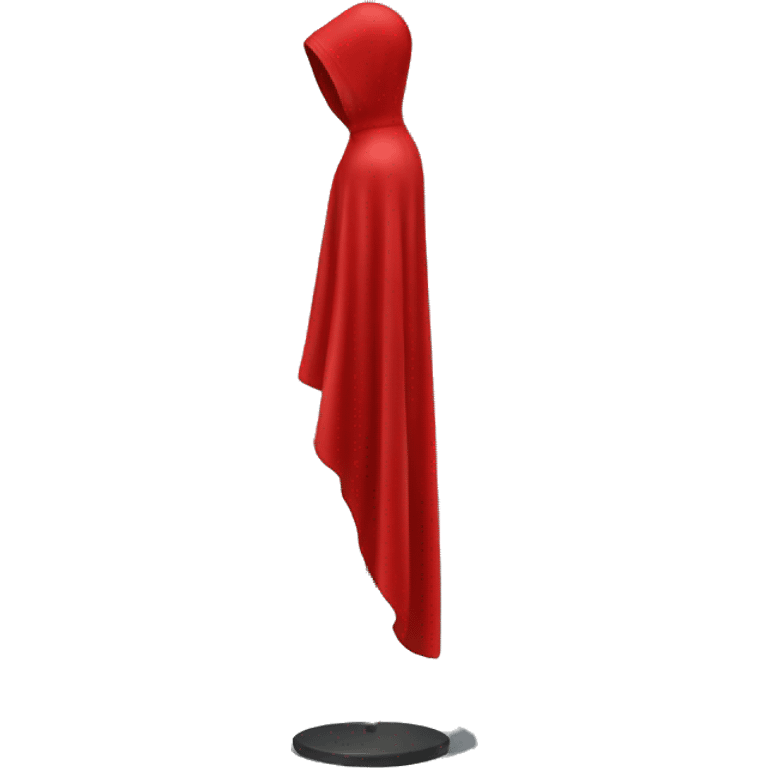 faceless mannequin flapping red cape emoji