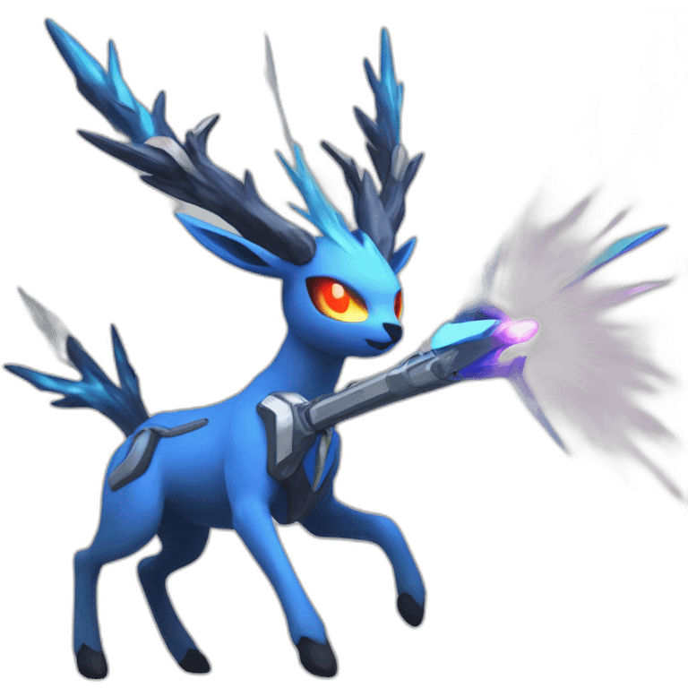 	Xerneas which fires an ultra laser in profile emoji