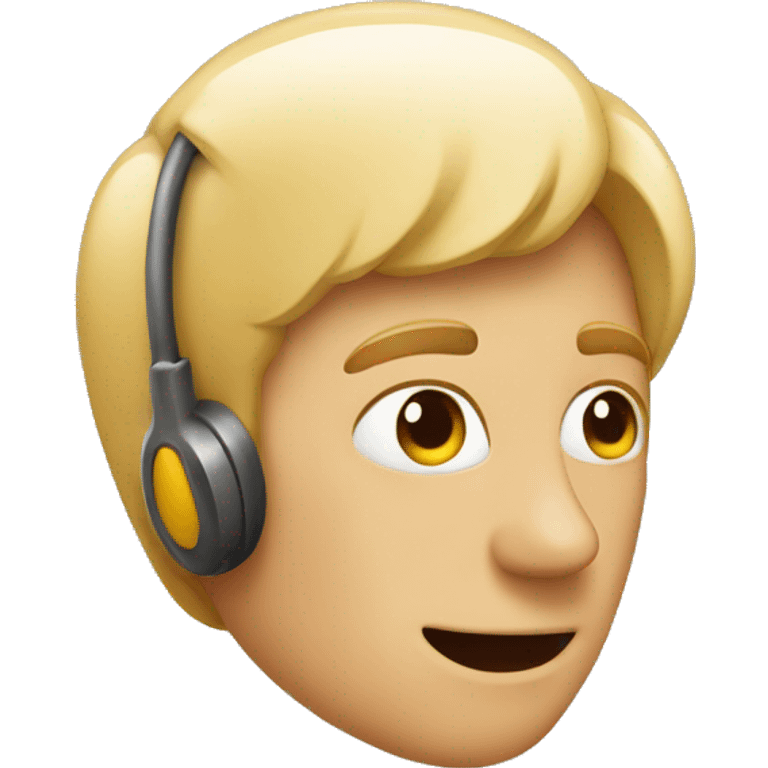 Ear listening to sound emoji