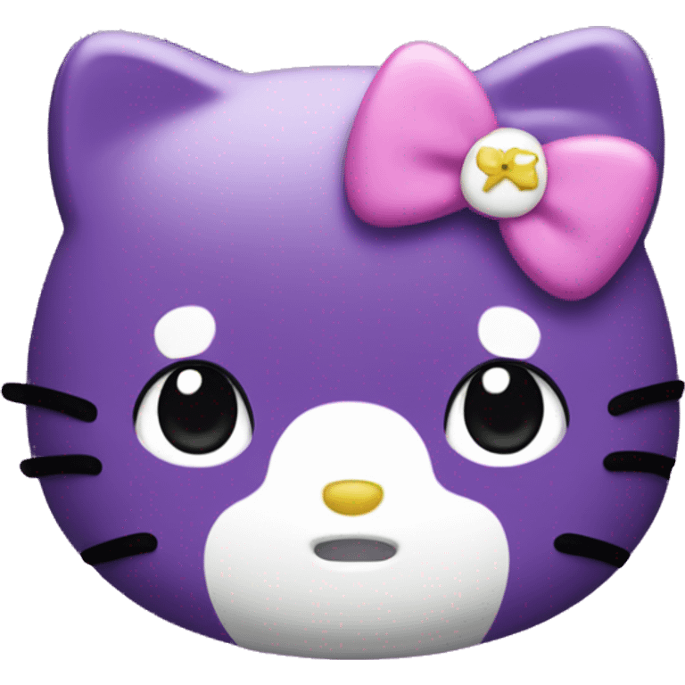 purple hello kitty  emoji