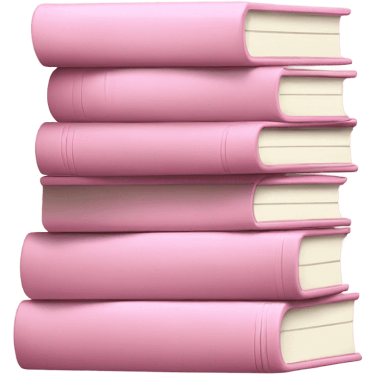 Light pink stack of books emoji