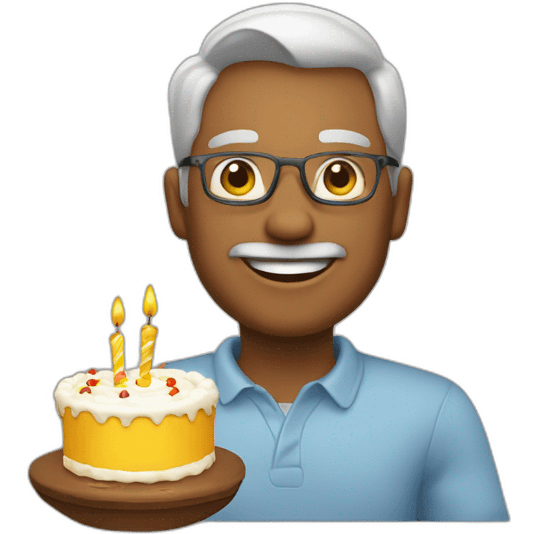 happy birthday to father emoji