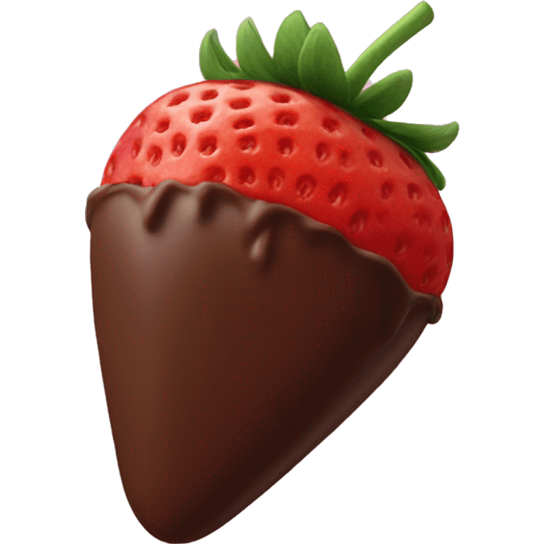 chocolate covered strawberry emoji