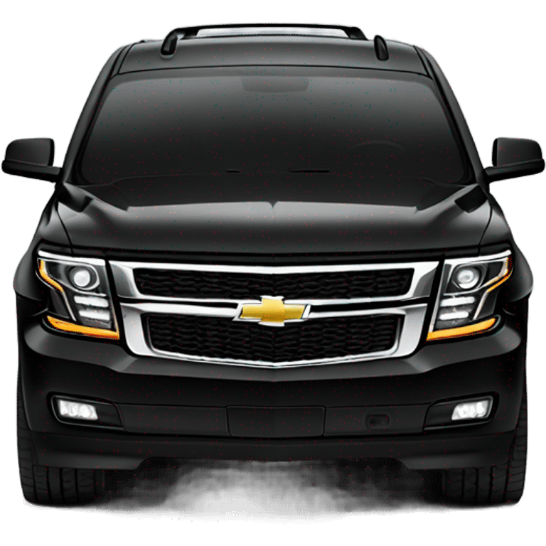 Chevy Tahoe black with black rims emoji