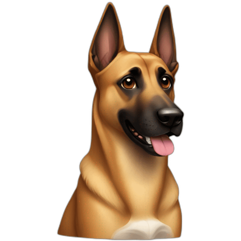 Dog malinois emoji