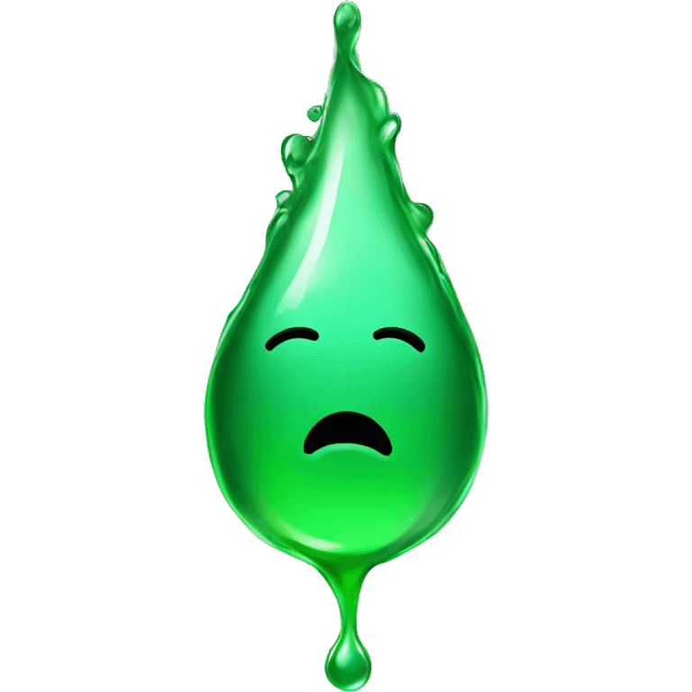 Green  Water Drip emoji