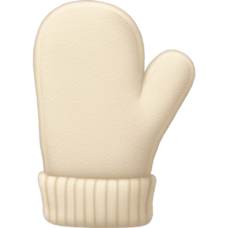 Cream mittens  emoji