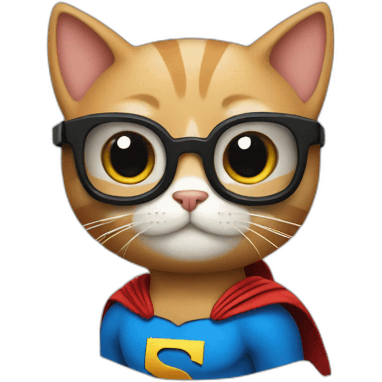 Cat super man emoji