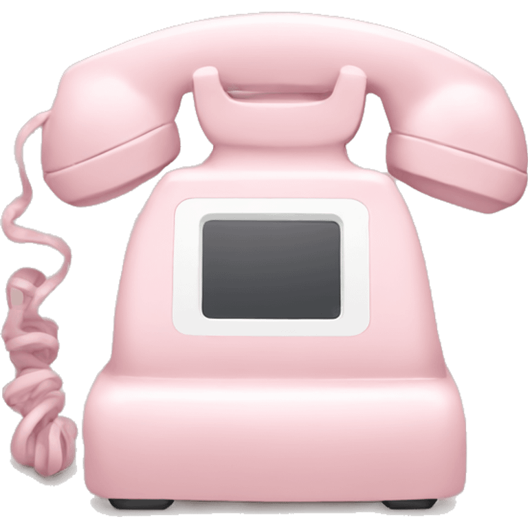 pale pink phone emoji