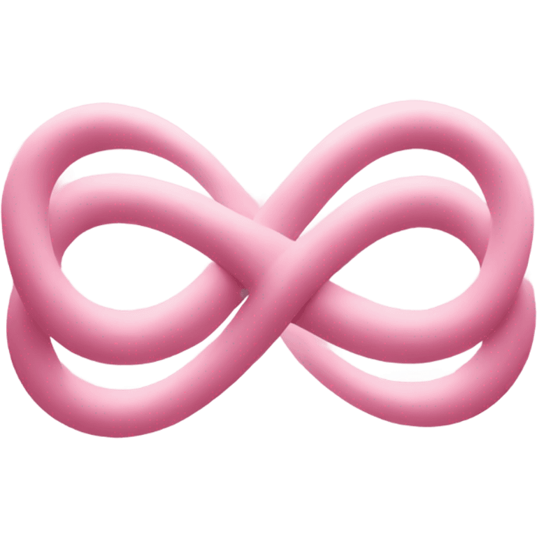 pink pastel infinity sign emoji