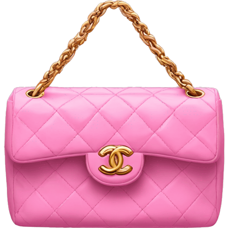 Chanel bag pink emoji