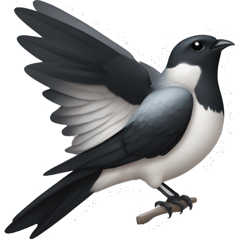 unicode black swallow emoji