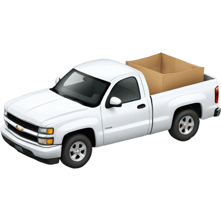 White Chevy truck emoji