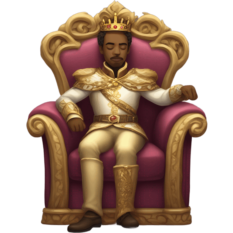 King taking a nap emoji