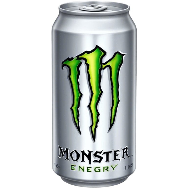 silver can monster energy drink emoji