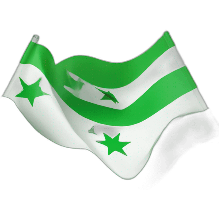 Green syrian flag emoji