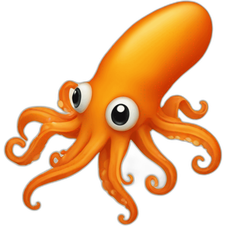 Little orange Squid emoji