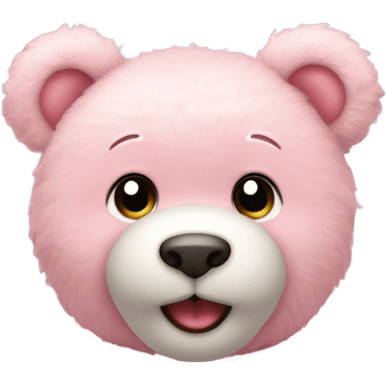 Light pink teddy bear emoji