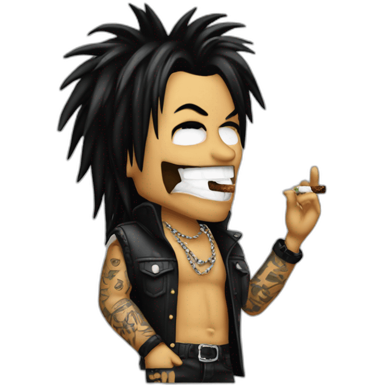 Nikki sixx smoking emoji