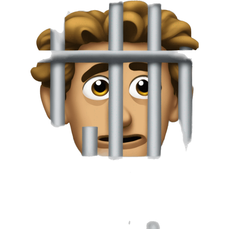 Nicolas Sarkozy behind bars emoji