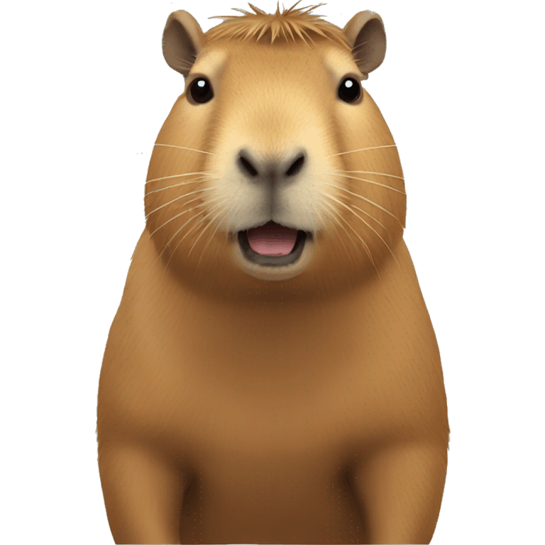 Realistic capybara emoji