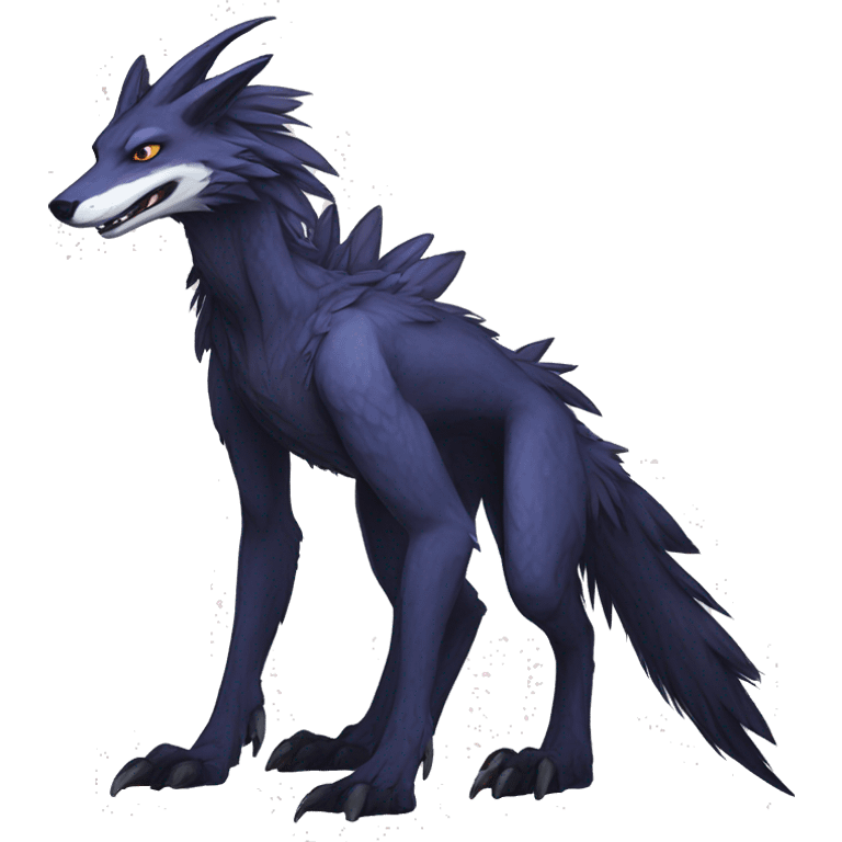 Cool Edgy Modern Sergal species by LiLaiRa full body emoji