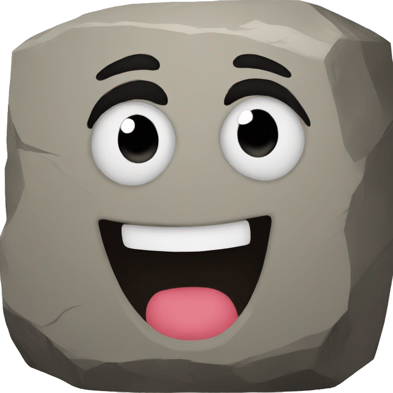 Rock face emoji