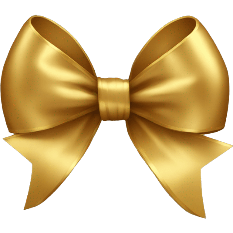 Gold bow emoji