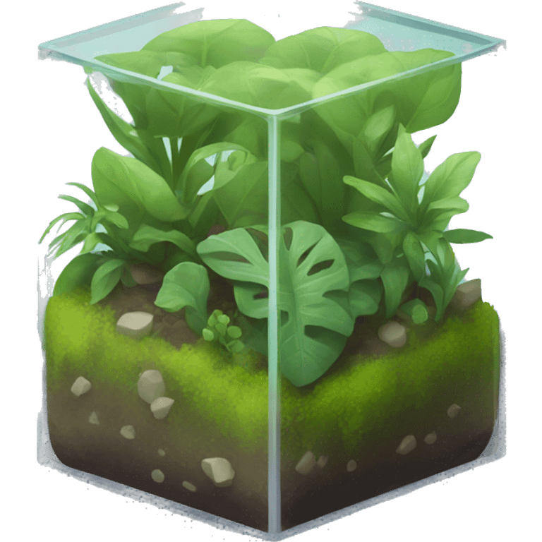 Terrarium cube emoji