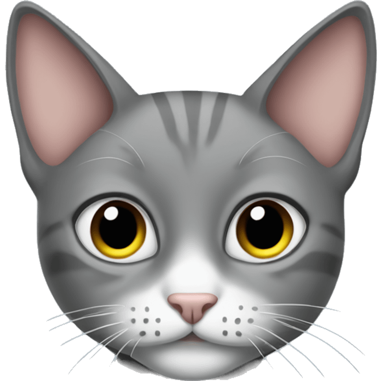 Grey cat sfinks  emoji