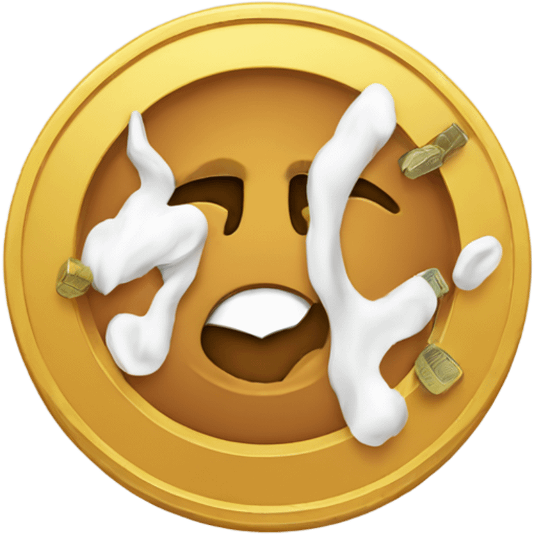 coin with the inscription week without smoking emoji