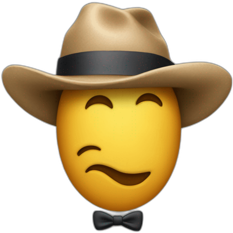 Caca avec un chapeau d’été  emoji