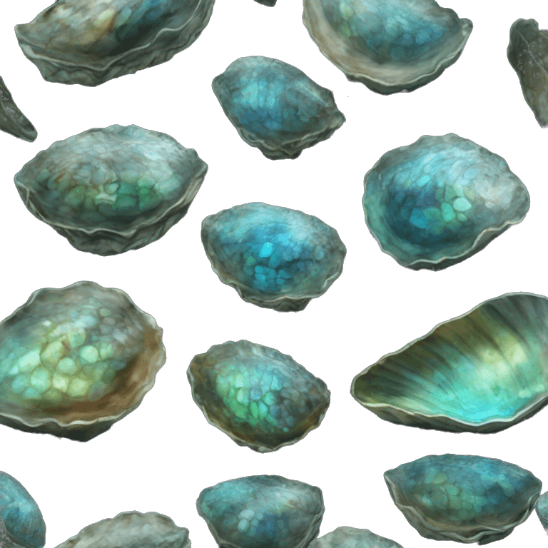 paua shell new zealand realistic emoji