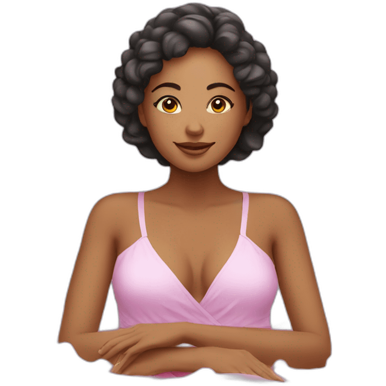 spa relax girl emoji