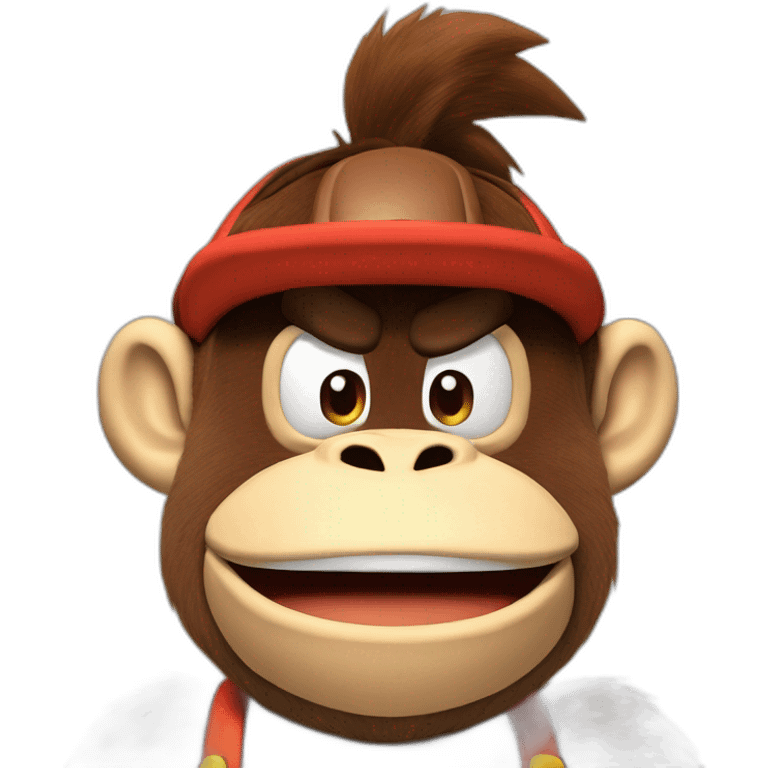 Donkey kong with Mario hat emoji