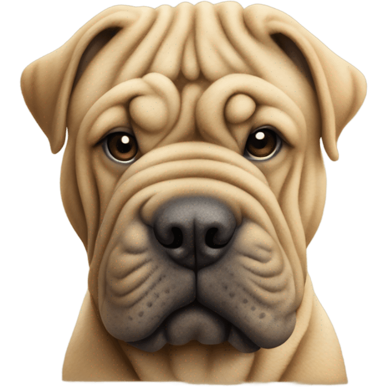 shar pei smoking emoji