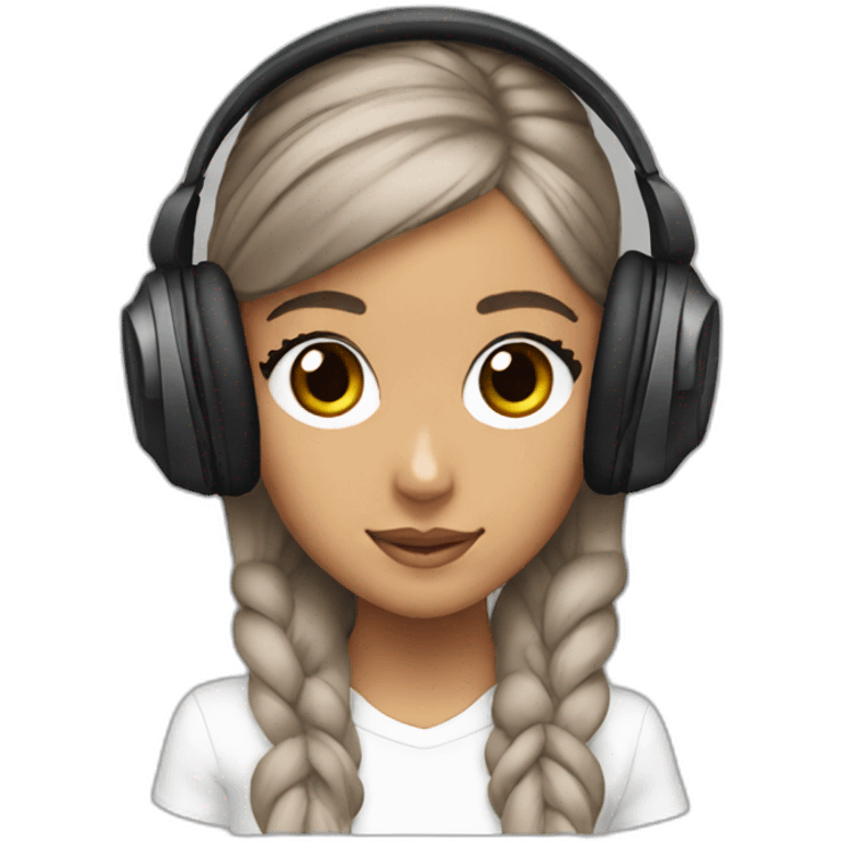 Ariana grande with headphones emoji