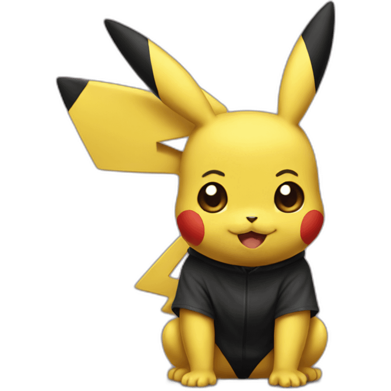 black pikachu emoji