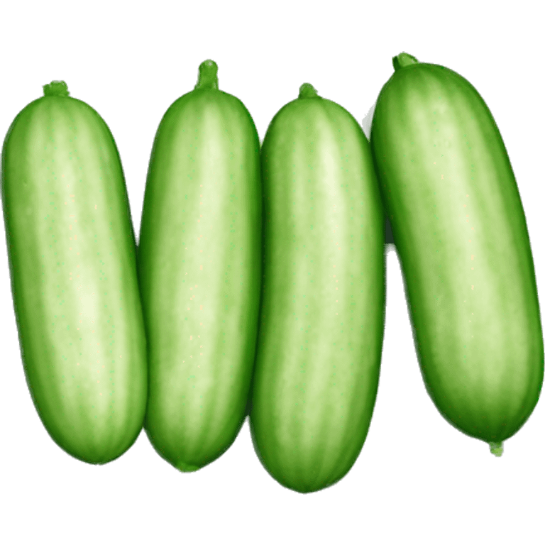 Cucumbers on plate emoji