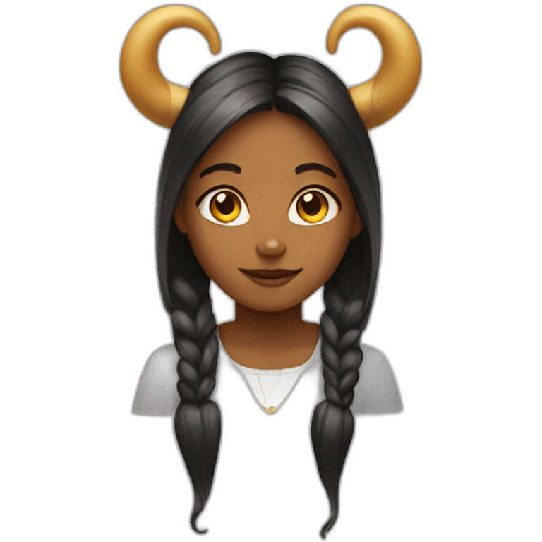 Girl with horns emoji