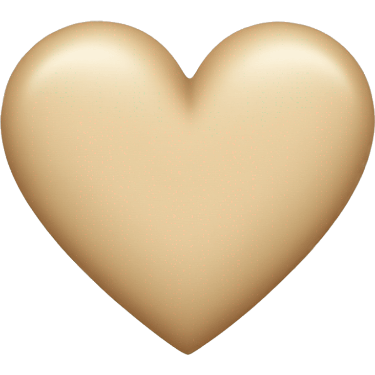 beige heart emoji