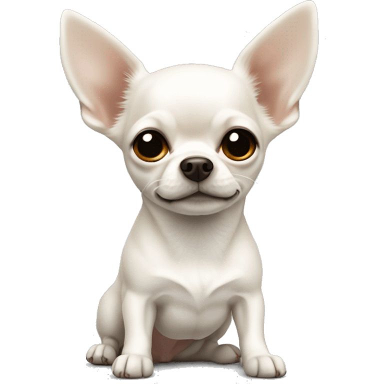 white chihuahua with floppy ears emoji