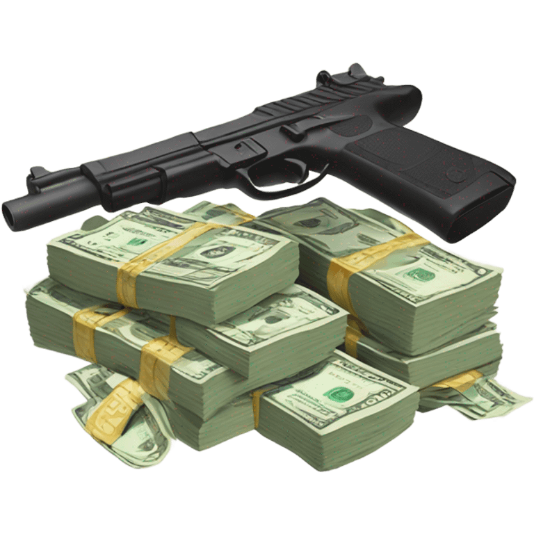 Money, guns  emoji