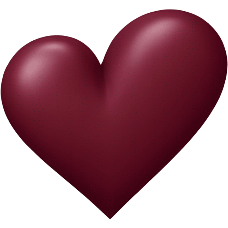 Burgundy heart emoji